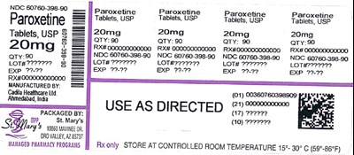 Par (Paroxetine 60760 398 90)
